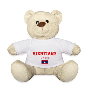 Vientiane Laos - Nounours - blanc - Devant