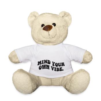 Mind your oven vibe - Teddy Bear - white - Front