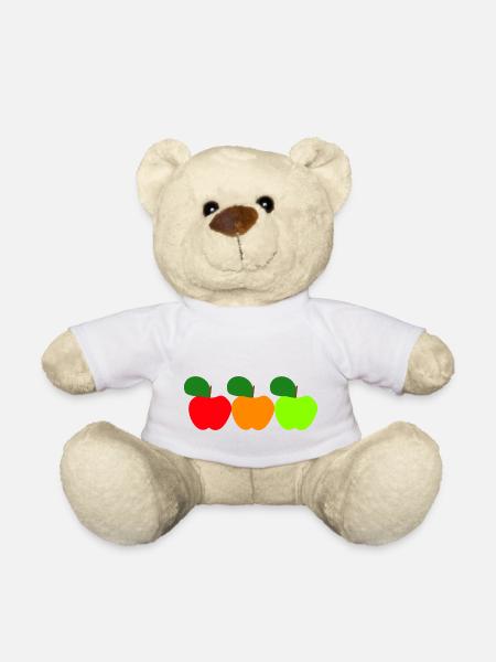 Drei Äpfel - Teddy - Weiß
