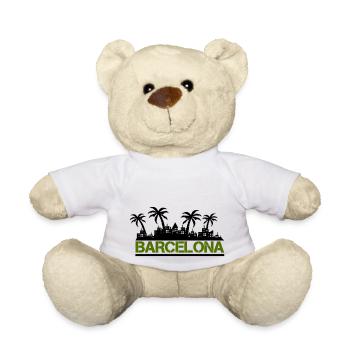 Barcelone - Nounours - blanc - Devant