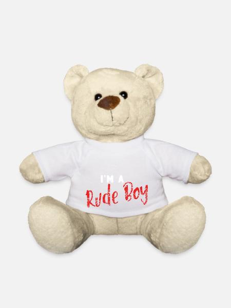 Frecher unartiger Junge lustige Geschenkidee - Teddy - Weiß
