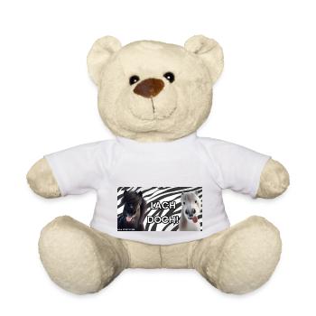 Lachen ist gesund! - Teddy - Weiß - Vorne