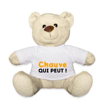 Chauve qui peut ! - Nounours - blanc - Devant