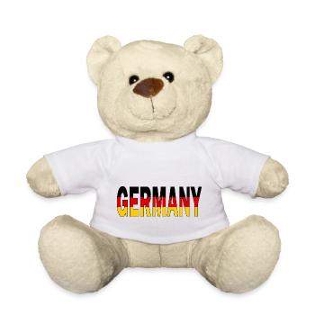 L’Allemagne aux couleurs nationales - Nounours - blanc - Devant