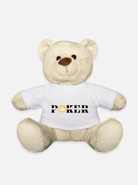 POKER ÜBER GESCHICKLICHKEITS-Poker Artikel - Poker Mode - Teddy - Weiß