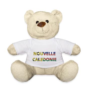Drapeau Nouvelle-Calédonie - Nounours - blanc - Devant