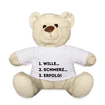 WILLE SCHMERZ ERFOLG - Teddy - Weiß - Vorne