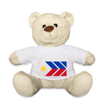 Philippines drapeau philippin fierté je cadeau - Nounours - blanc - Devant