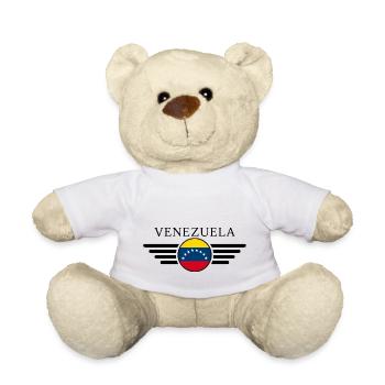 Venezuela Style Design T-Shirt - Nounours - blanc - Devant