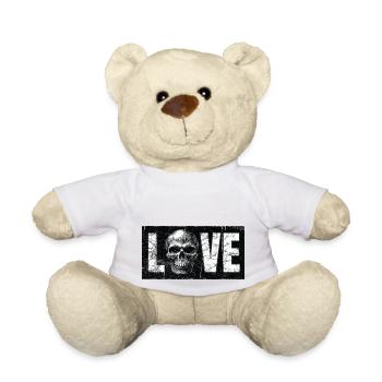 Crâne d’amour - Nounours - blanc - Devant