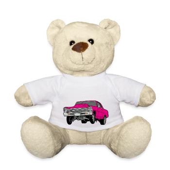 dragster pink - Teddy - Weiß - Vorne