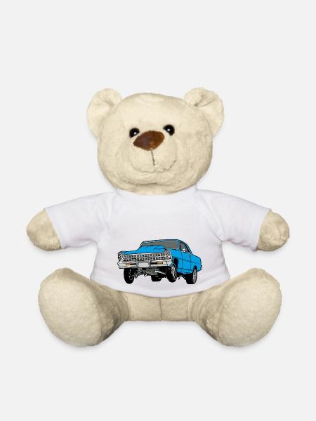 dragster blue - Teddy - Weiß