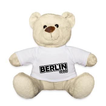 Berlin - 030 - Hauptstadt - Deutschland - Vorwahl - Teddy - Weiß - Vorne