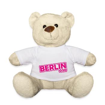Berlin - 030 - Hauptstadt - Deutschland - Vorwahl - Teddy - Weiß - Vorne