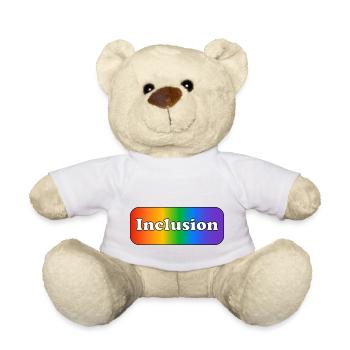 Inclusion rainbow - Teddy Bear - white - Front