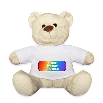 J’aime mon frère gay - Nounours - blanc - Devant