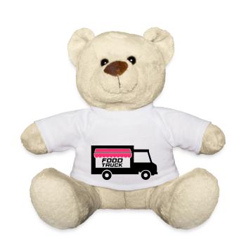 Camion de cuisine de rue 02 - Nounours - blanc - Devant