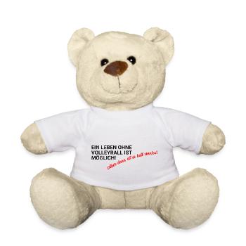 Volleyball Dire T-Shirt Design - Nounours - blanc - Devant