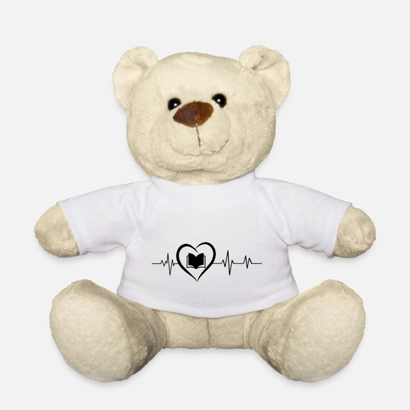 Herzschlag-Buch - Teddy - Weiß