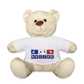 French Fencing Sport summer - Nounours - blanc - Devant