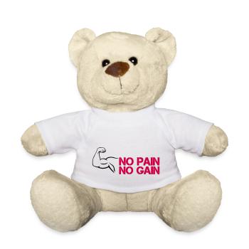 bizeps pain gain - Teddy - Weiß - Vorne