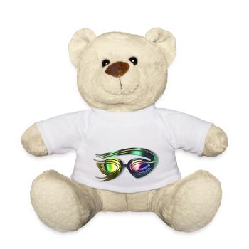 Stylische Schwimmbrille - Teddy - Weiß - Vorne