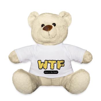 WTF Wo ist das Essen? - Teddy - Weiß - Vorne