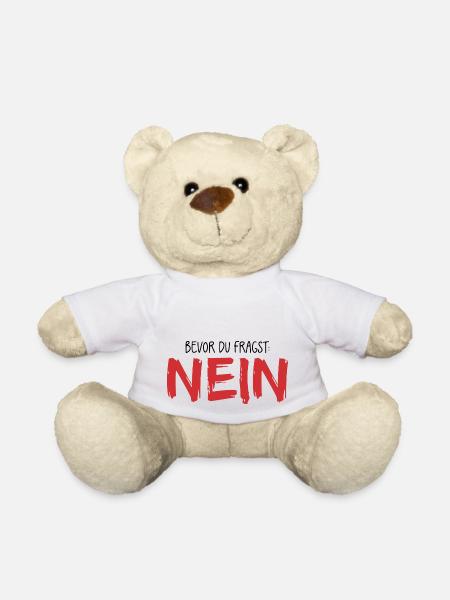 Bevor du fragst Nein - Teddy - Weiß