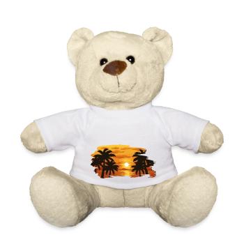 Coucher de soleil - Nounours - blanc - Devant