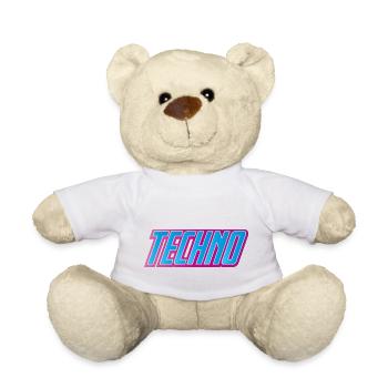 Techno Festival - Teddy Bear - white - Front