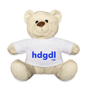 hdgdl hab dich ganz doll lieb Jahr2000 Y2K blau - Teddy - Weiß - Vorne