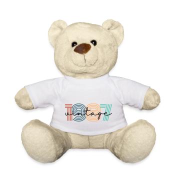 1987 vintage rétro - Nounours - blanc - Devant