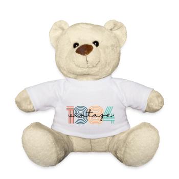 1984 Vintage Retro - Teddy - Weiß - Vorne