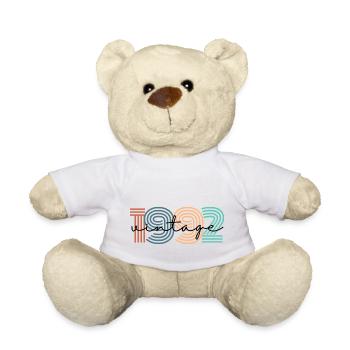 1992 Vintage Retro - Teddy Bear - white - Front