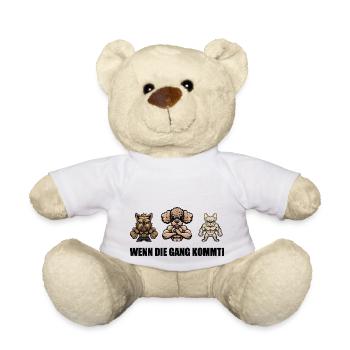 Marche du crabe Quand la bande arrive ! - Nounours - blanc - Devant