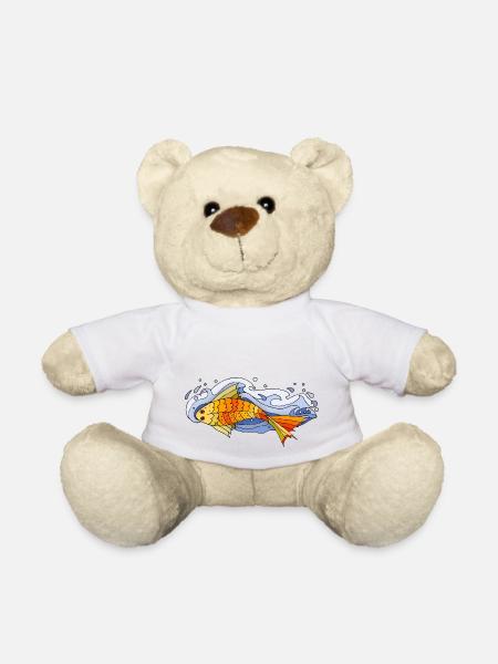 Fisch - Teddy - Weiß