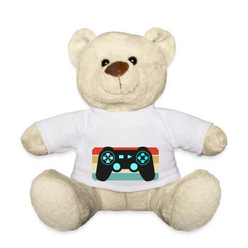 Manette de gaming gaming rétro vintage - Nounours - blanc - Devant