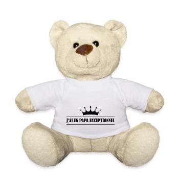 Papa exceptionnel - Nounours - blanc - Devant