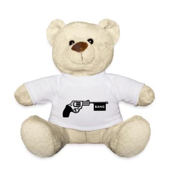 bang gun - Teddy Bear - white - Front