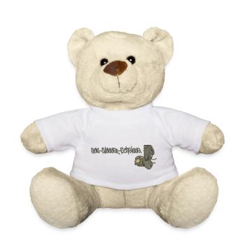 Gaz Eau Merde // Illustration - Nounours - blanc - Devant