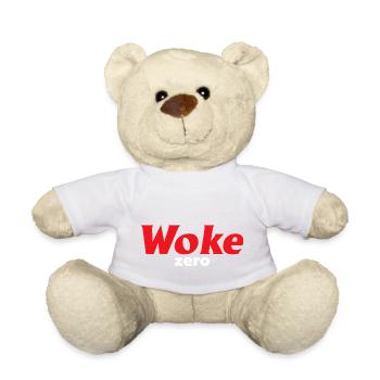 WOKE ZERO Ironisches Anti Wroke - Teddy - Weiß - Vorne