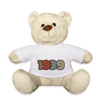 1939 retro vintage - Teddy Bear - white - Front