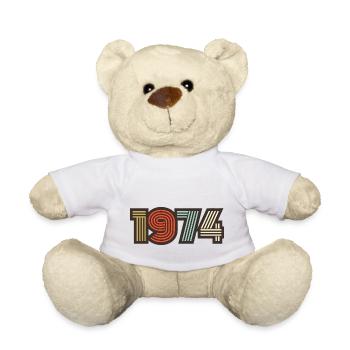 1974 Retro Jahrgang - Teddy - Weiß - Vorne