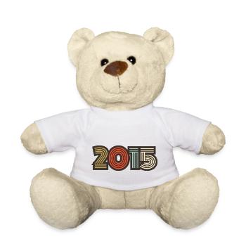 2015 rétro vintage - Nounours - blanc - Devant