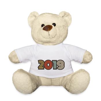 2019 Retro Jahrgang - Teddy - Weiß - Vorne