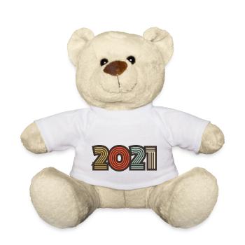 2021 rétro vintage - Nounours - blanc - Devant