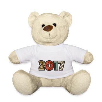 2017 Retro Vintage - Teddy Bear - white - Front
