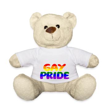 Schwul - Teddy - Weiß - Vorne