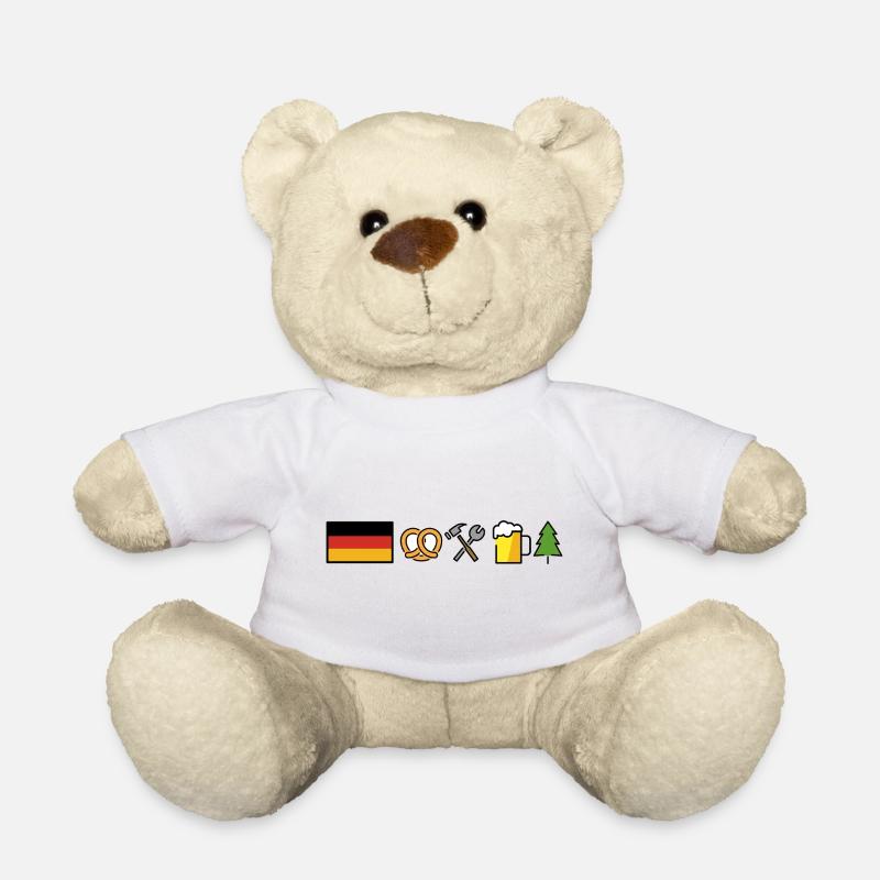 Germany Design - Teddy Bear - white