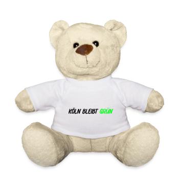 Koeln_bleibt_gruen_-_ - Teddy Bear - white - Front